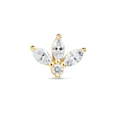 Diamond Lotus Bloom Earring
