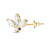 Diamond Lotus Bloom Earring