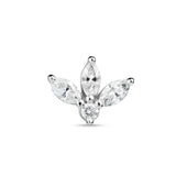 Diamond Lotus Bloom Earring