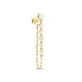 Diamond Pear Rock Goddess Earring