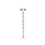 Diamond Pear Rock Goddess Earring