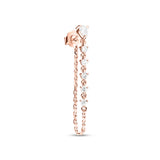 Diamond Pear Rock Goddess Earring