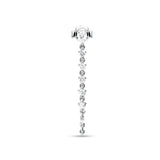 Diamond Pear Rock Goddess Earring