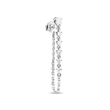 Diamond Pear Rock Goddess Earring