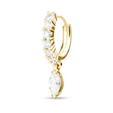 Marquise Diamond Embrace Huggie
