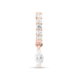 Marquise Diamond Embrace Huggie
