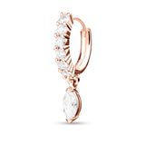 Marquise Diamond Embrace Huggie
