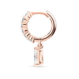 Marquise Diamond Embrace Huggie