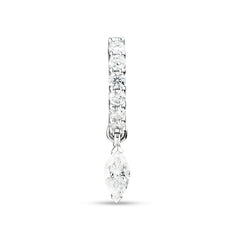 Marquise Diamond Embrace Huggie