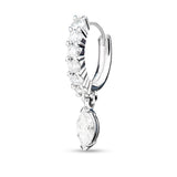Marquise Diamond Embrace Huggie