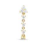 Trinity Diamond Rock Goddess Earring