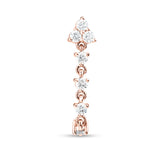 Trinity Diamond Rock Goddess Earring