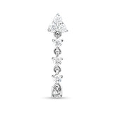 Trinity Diamond Rock Goddess Earring