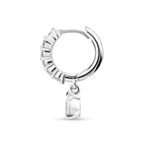 Pear Diamond Embrace Huggie Earring