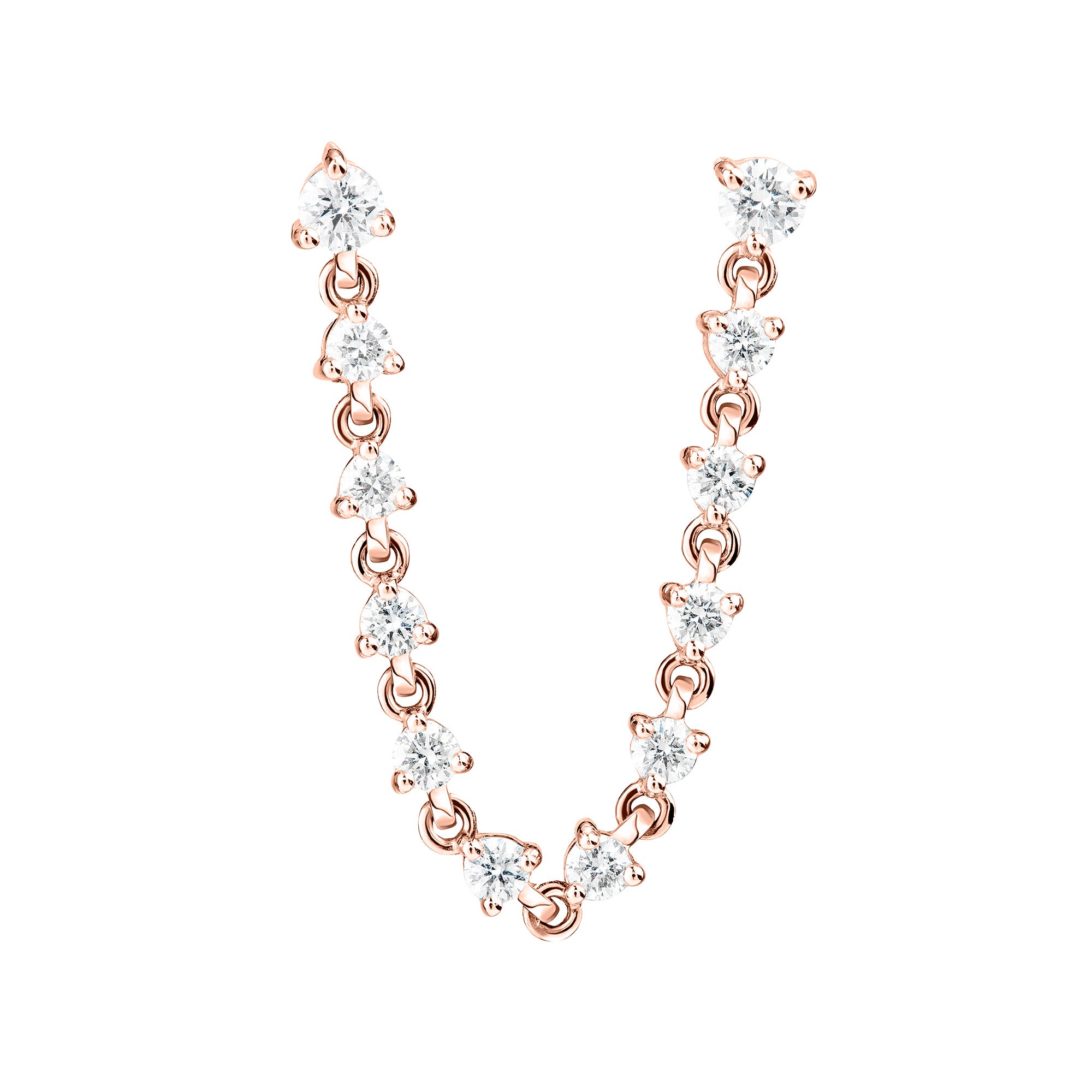 The Double Diamond Rock Goddess Earring