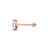 Marquise Diamond Earring 6x3mm