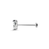 Marquise Diamond Earring 6x3mm