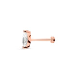 Marquise Diamond Earring 5x2.5mm