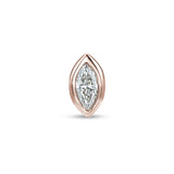 Mini Diamond Marquise Bezel Stud