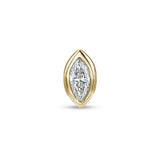 Mini Diamond Marquise Bezel Stud