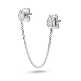 The Double  Bezel Marquise and Pear chain