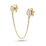 The Double  Bezel Marquise and Pear chain